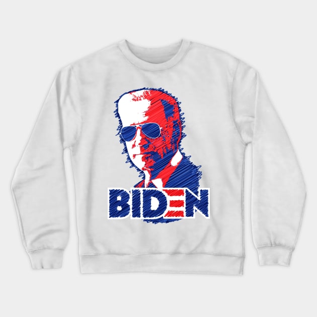 Joe Biden Aviator sunglasses Crewneck Sweatshirt by XVIsupplies